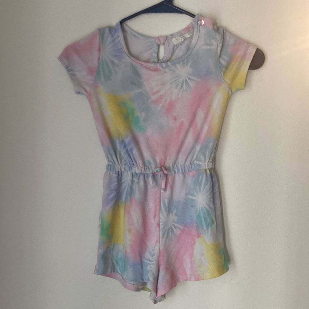 Colorful Tie-Dye Kids Romper